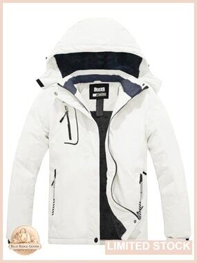 Waterproof Windproof Ski Jacket Warm Hooded Winter Coat Snow